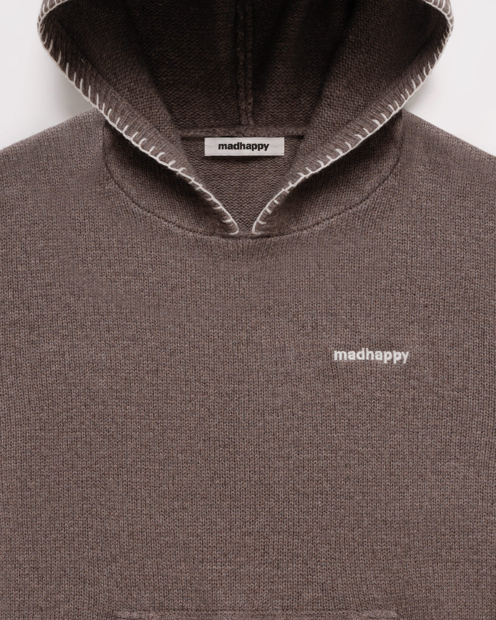Shrunken Pullover Sweater Hoodie - Image 2