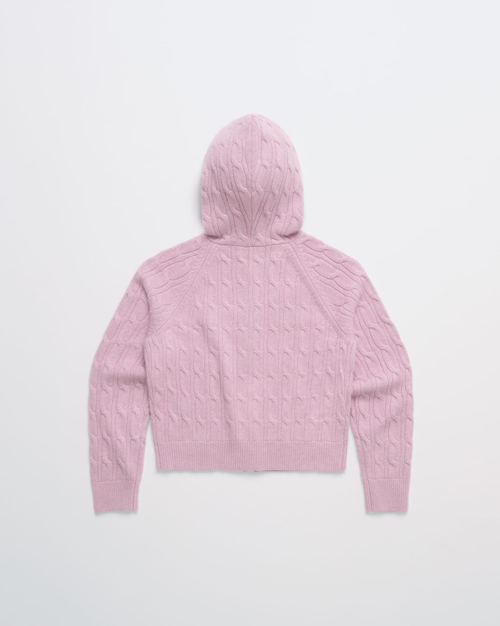 Zip Up Cable Sweater Hoodie - Image 3