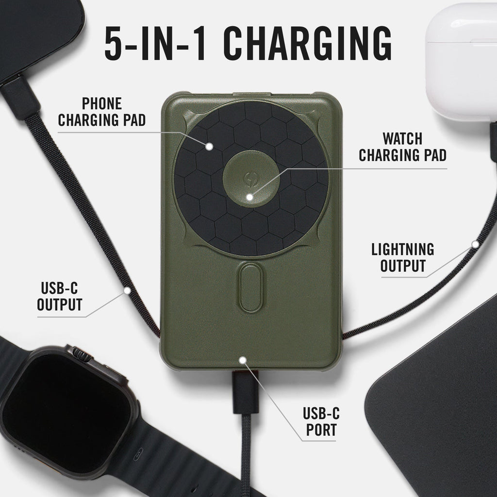 Everyday Charging Kit - iPhone 16 Pro Max - Matte Olive - Image 6