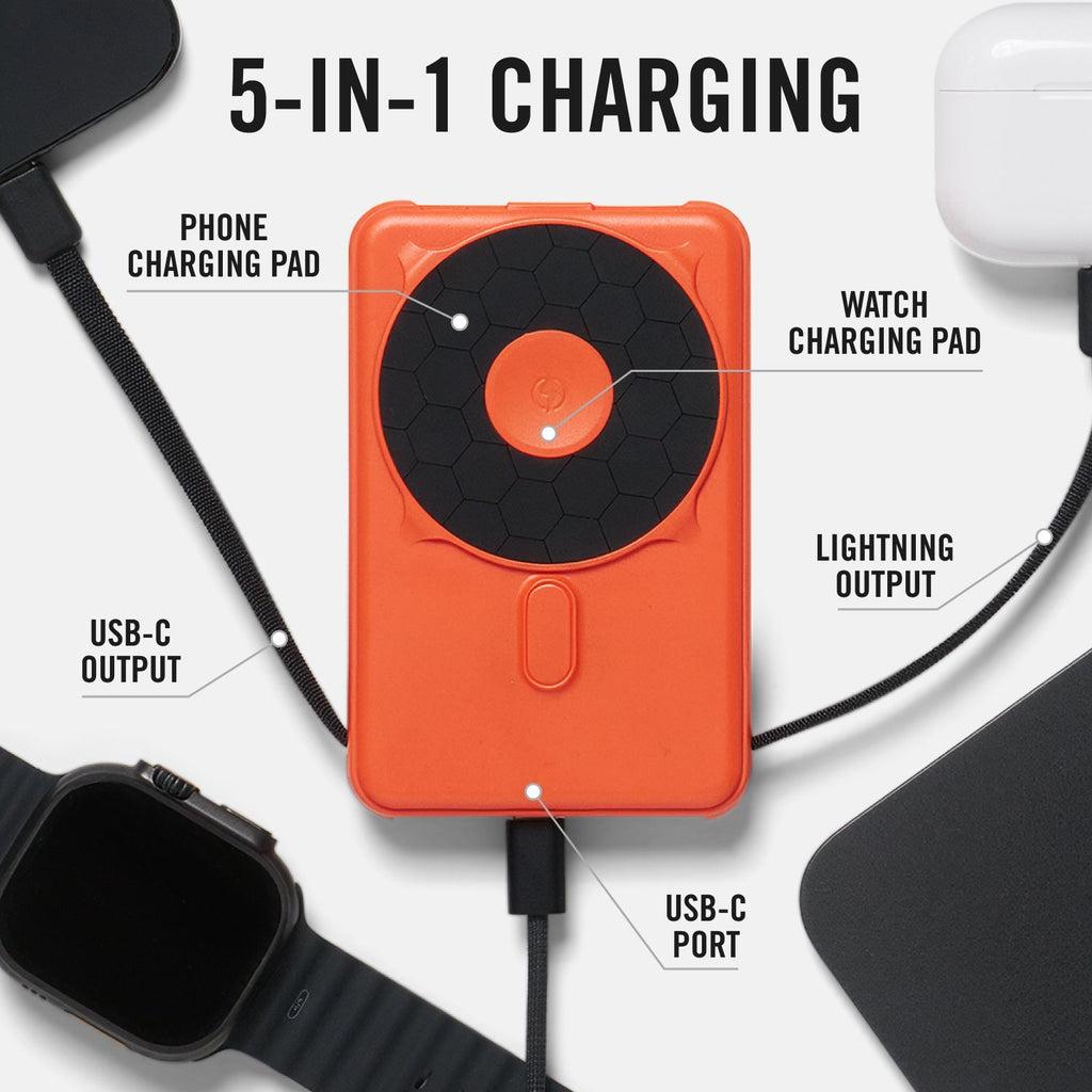 Everyday Charging Kit - iPhone 16 Plus - Basecamp Orange - Image 6