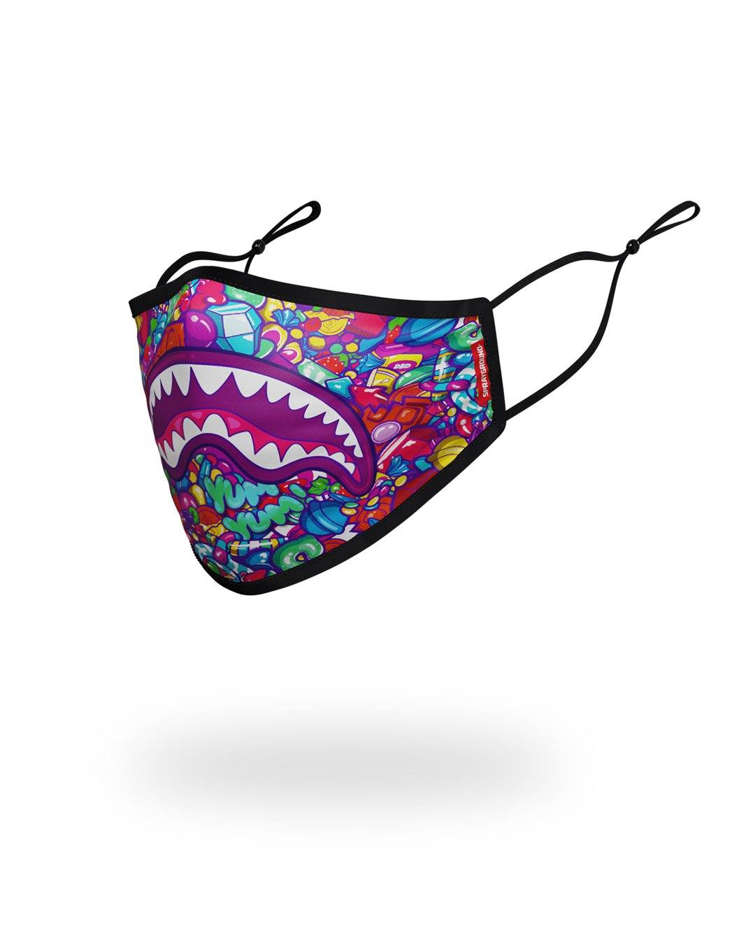 Kids Form Fitting Mask: Candy Shark - Image 2