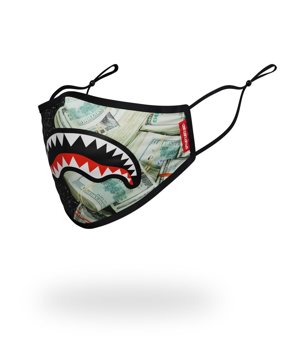 Adult Party Shark Form Fitting Face Mask - Image 2