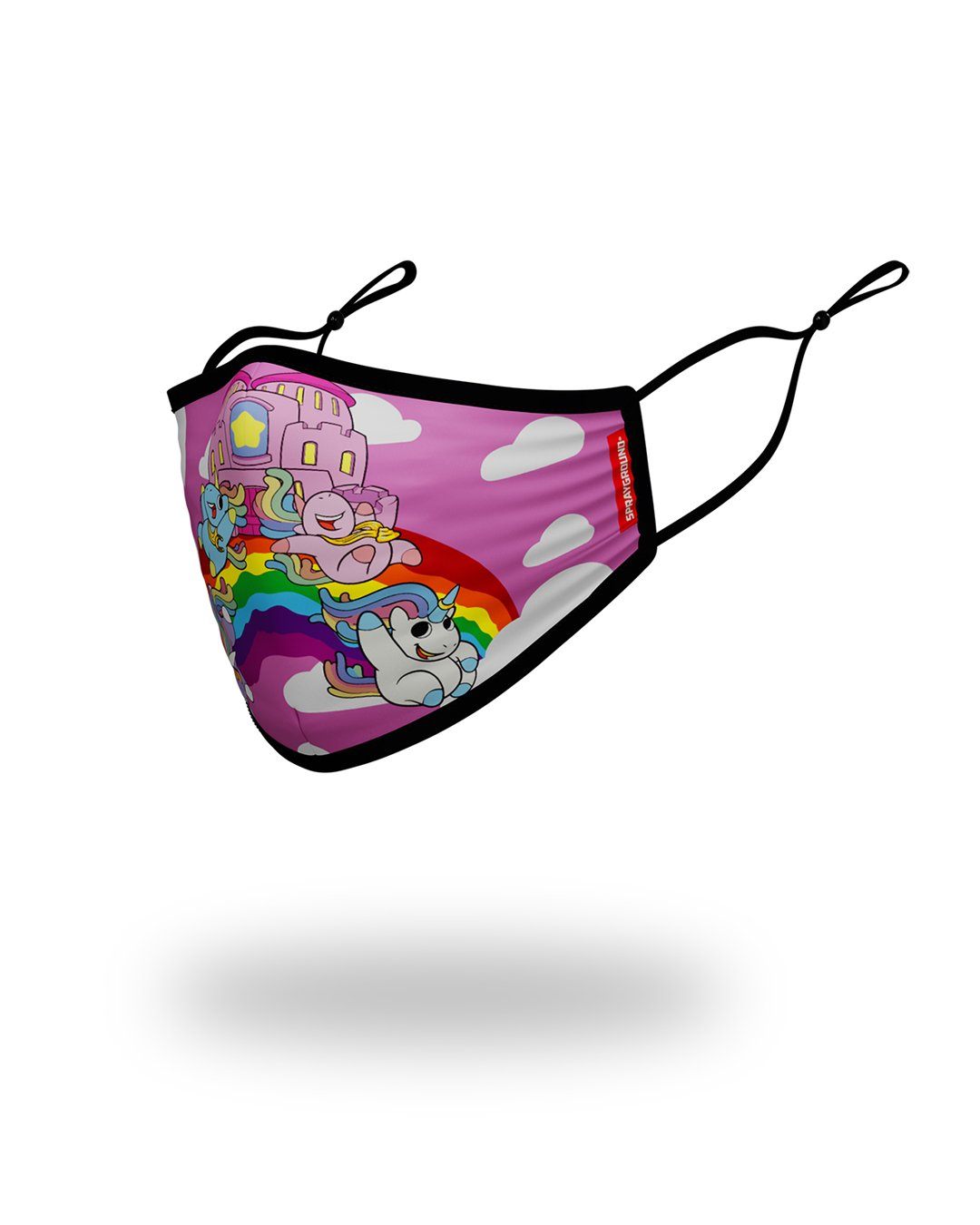 Kids Form Fitting Mask: Rainbow Bounce - Image 2