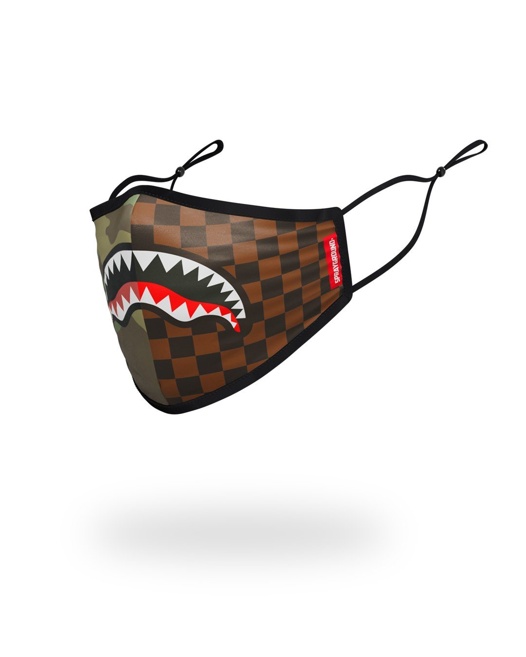 Kids Form Fitting Mask: Checks & Camo - Image 2