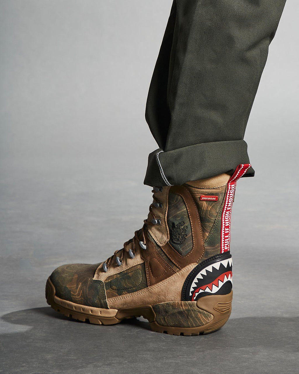 Camo Terrain Fuerza Cobra Paratrooper Boots - Made in Colombia Numbered 1/280 Pairs - Image 11