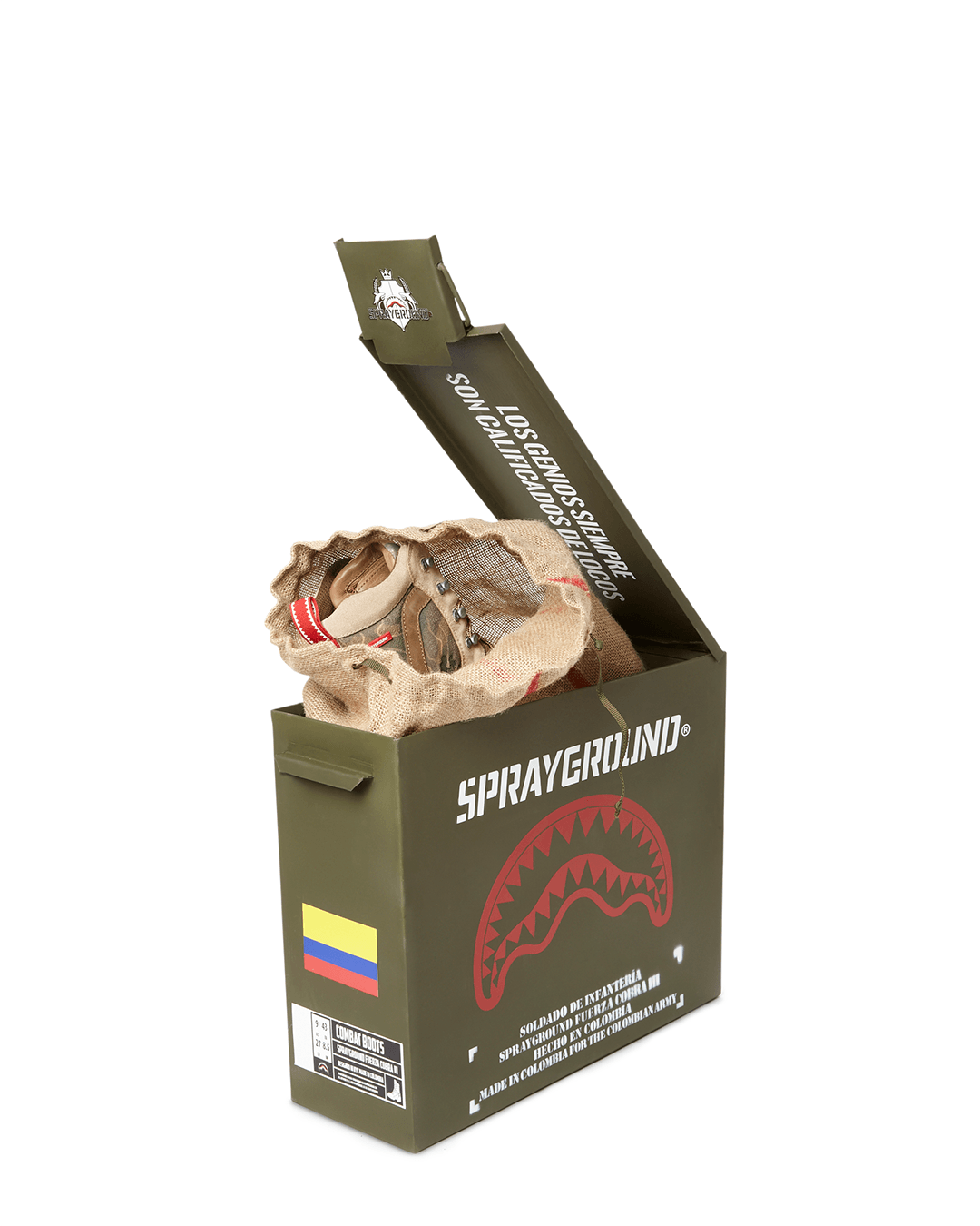Camo Terrain Fuerza Cobra Paratrooper Boots - Made in Colombia Numbered 1/280 Pairs - Image 10