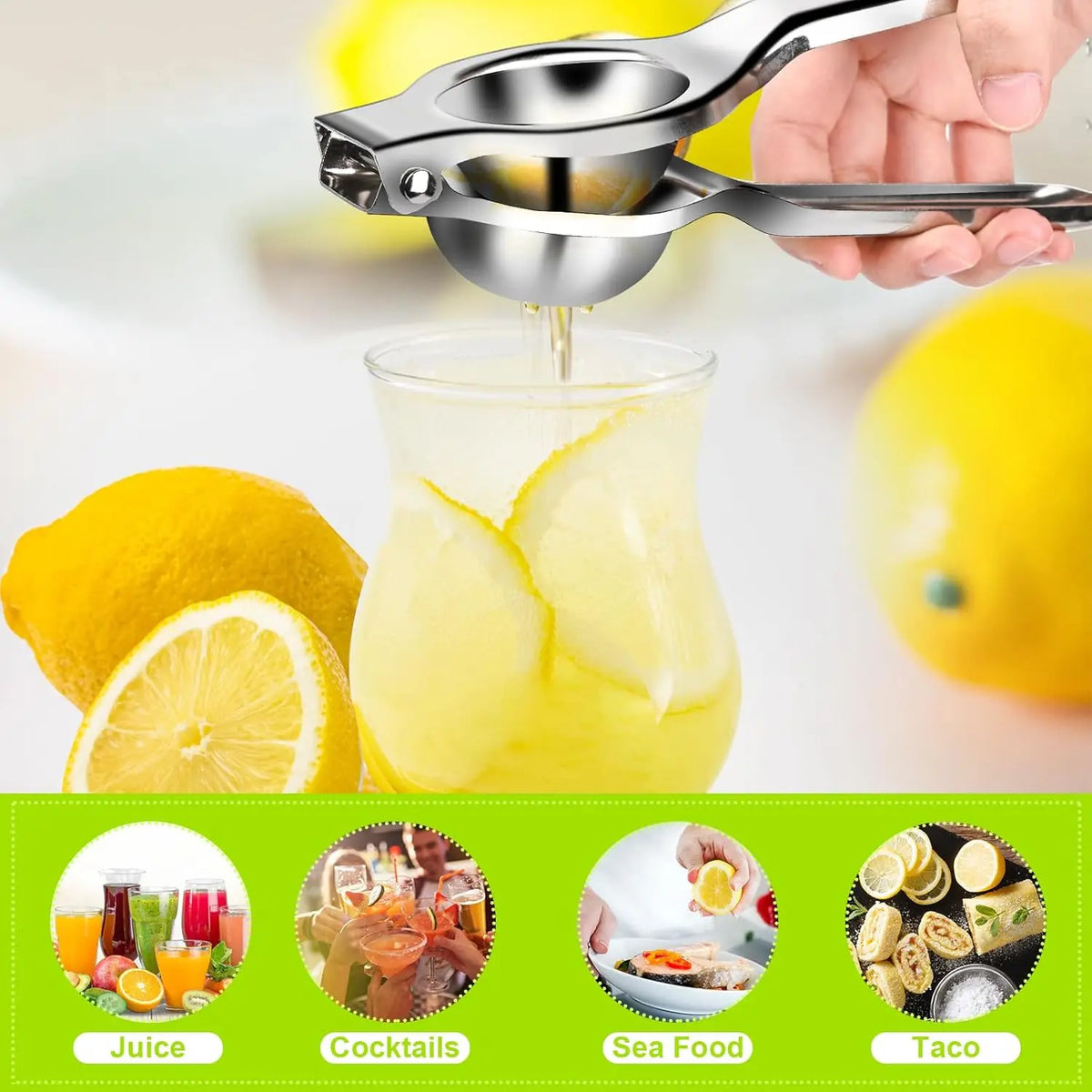 Stainless Steel Lemon Squeezer - Image 3