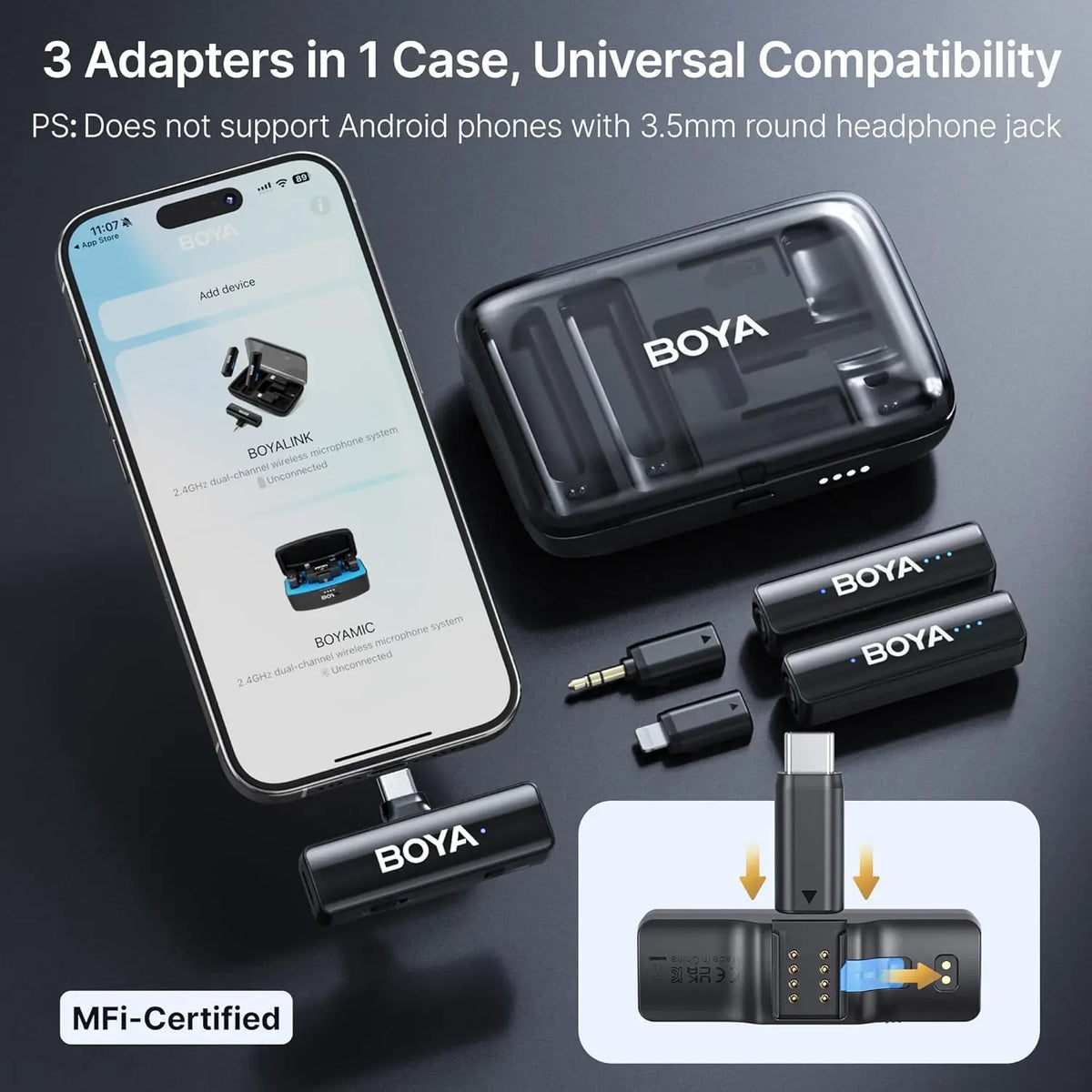 BOYA BOYALINK 2 Wireless Lavalier Microphone - Image 6