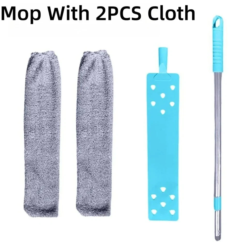 Telescopic Duster Brush - Mop with 2PCS Cloth