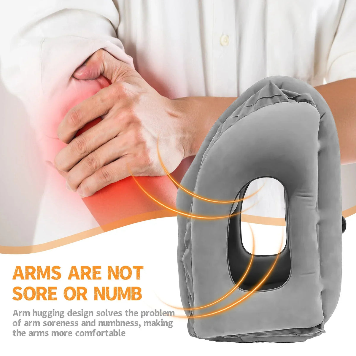 Inflatable Travel Pillow with Patented Valve - Image 3