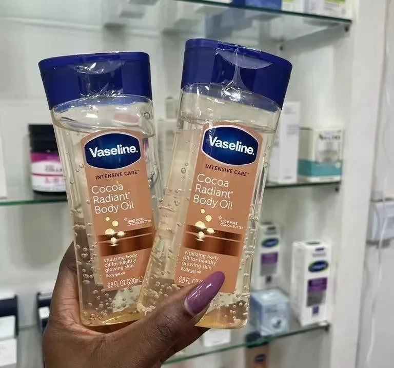 Long-lasting Moisturizing Vaseline Cocoa Body Oil 200ml - Image 3