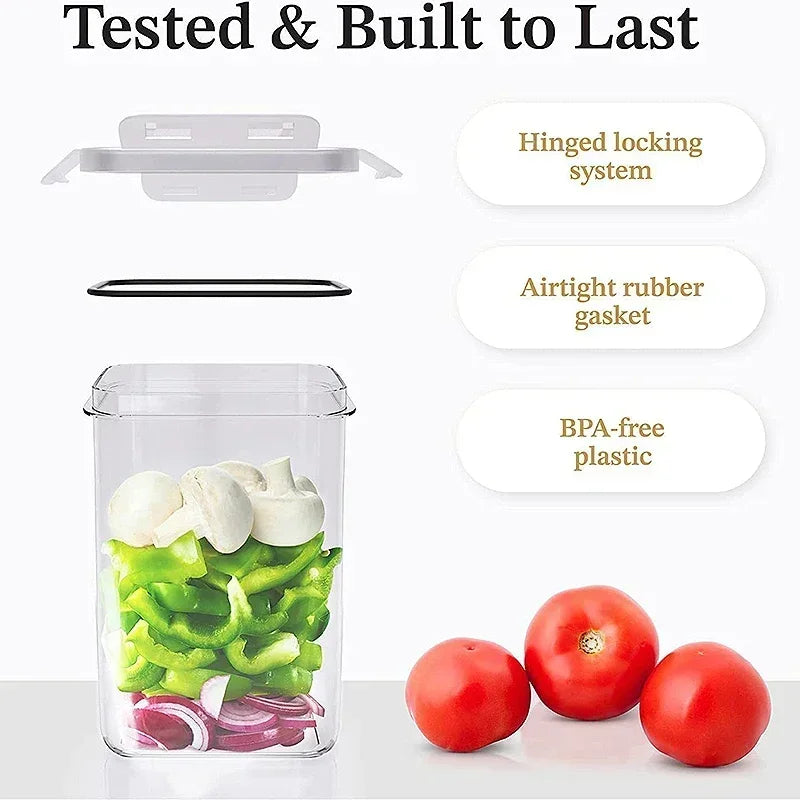 5Pcs Food Storage Containers with Lids - Image 6
