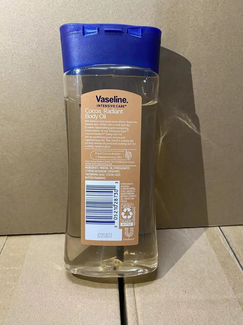 Long-lasting Moisturizing Vaseline Cocoa Body Oil 200ml - Image 4