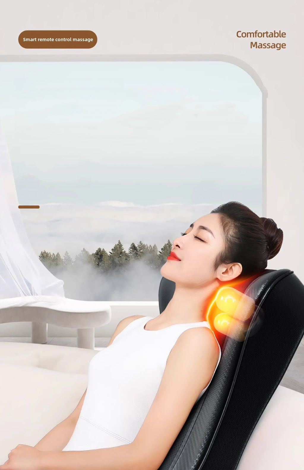 JAIYORL Shiatsu Neck & Back Massage Pillow - Image 6