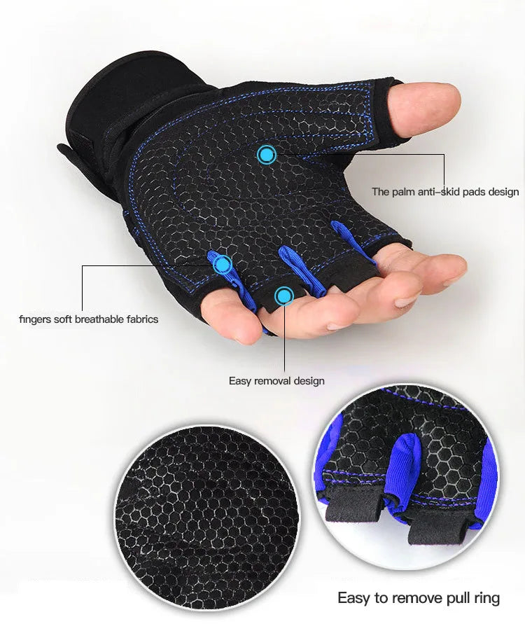 Weight Lifting Wristband Gloves - Image 10