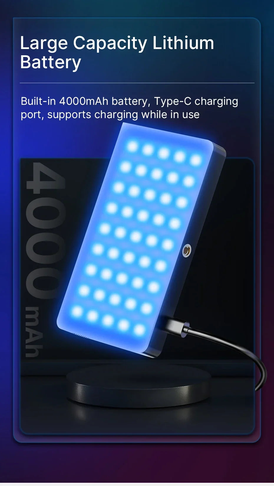 Ulanzi LT002 7" RGB Pocket Fill Light - Image 18