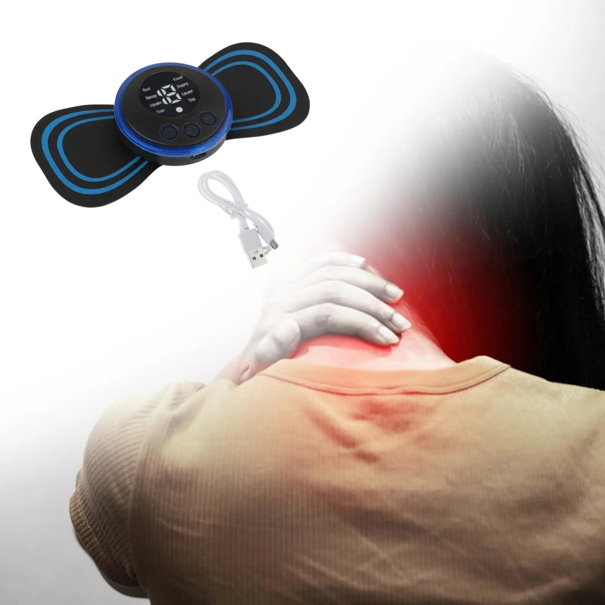Adjustable Reusable Mini Electric Neck Massager - Image 8