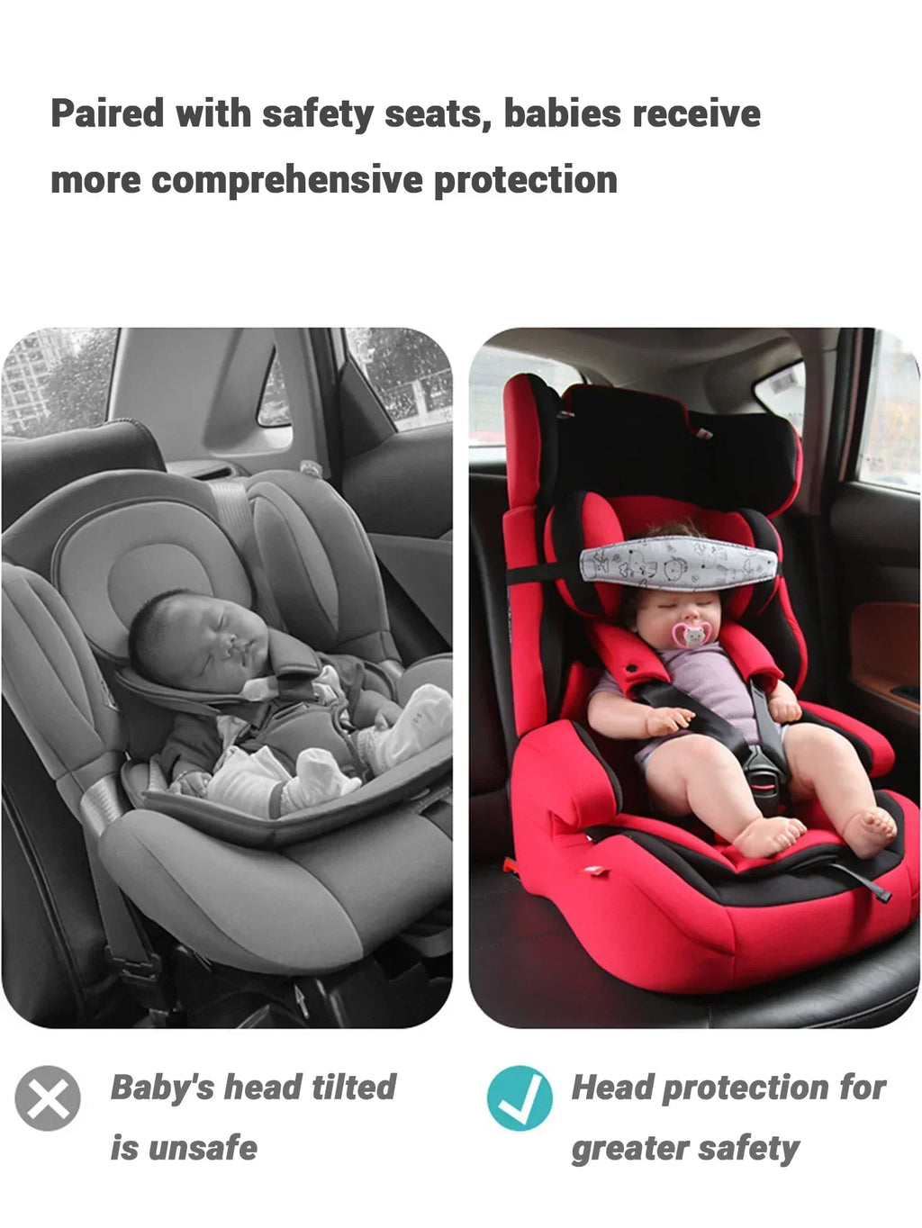 Baby & Toddler Car Seat Head Support - Image 8