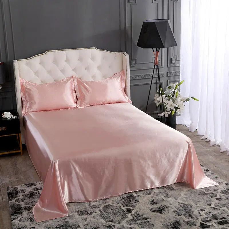 Luxury Rayon Satin Bedsheet Set - Image 2