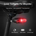 5 LED Bicycle Tail Light with Laser Safety Beam