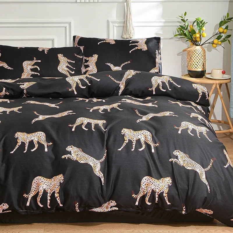 Black Marble Duvet Cover Set - kuangye