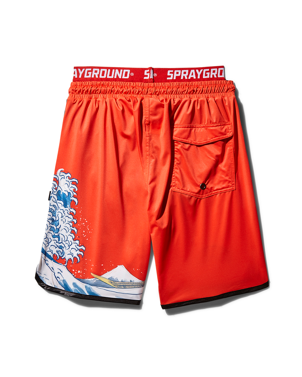 Japan Wave Corto Swim Trunks (Red) - Image 2