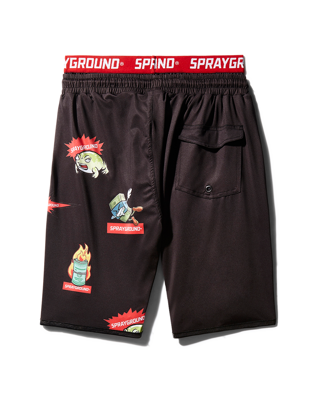 Patch All-In Corto Swim Trunks (Black) - Image 2