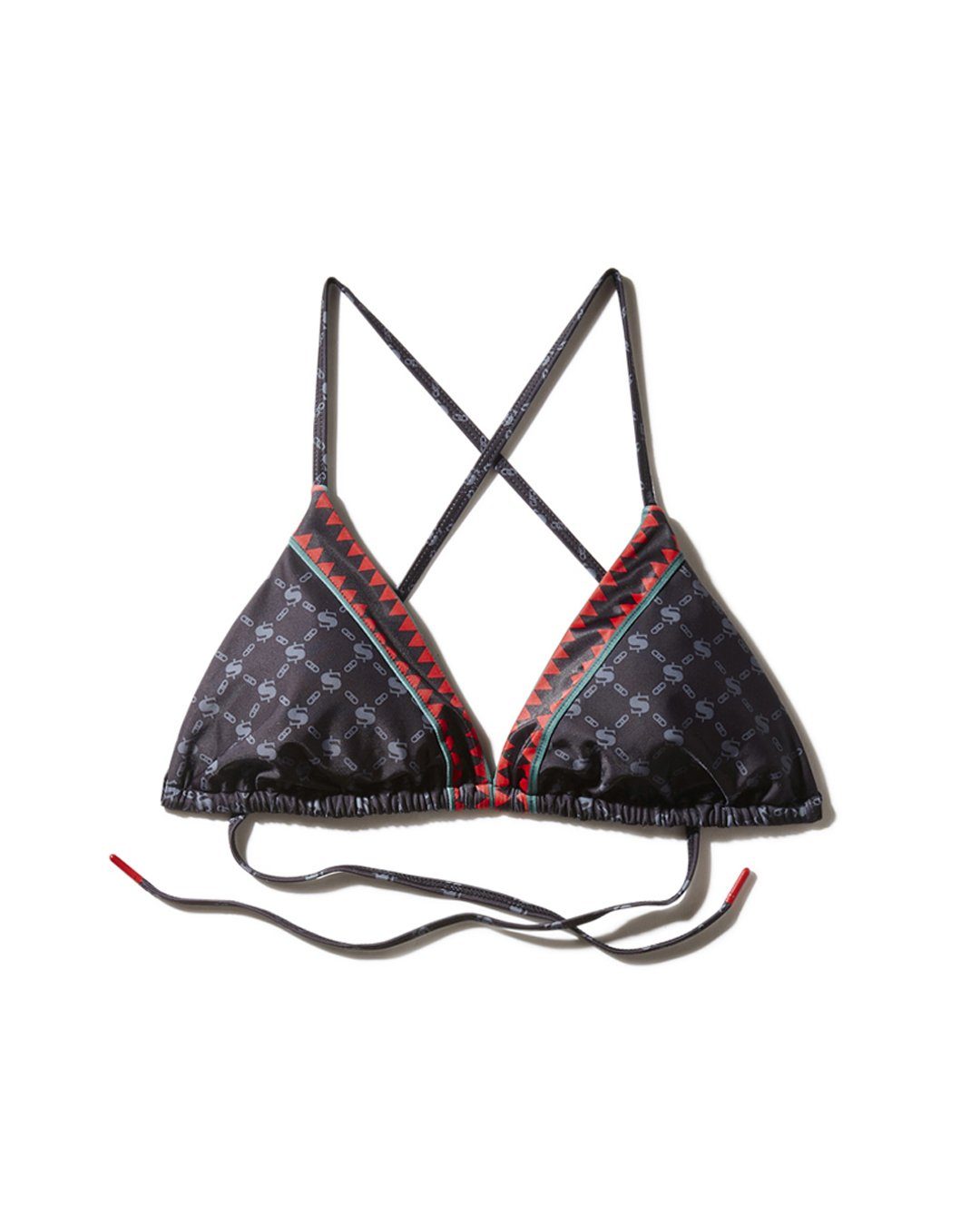 Midnight Money Pattern Bikini Top - Image 3