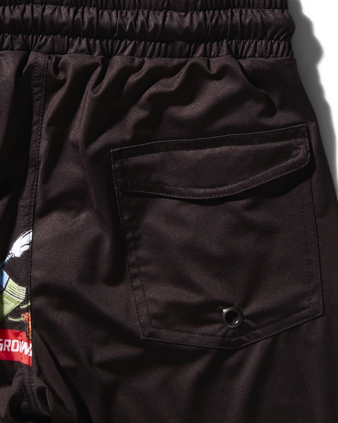 Kids Patch All-In Swim Trunks (Black) - Image 4