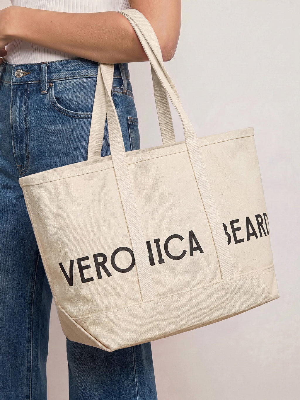 Small Canvas Logo Tote - Image 2