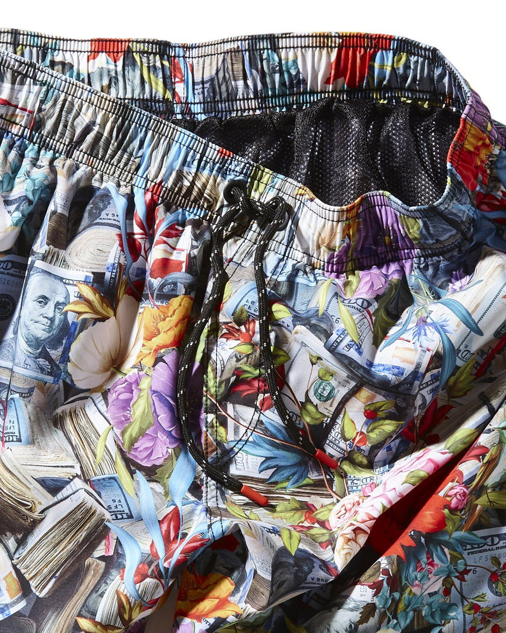 Floral Money Shoto Swim Trunks - Image 5