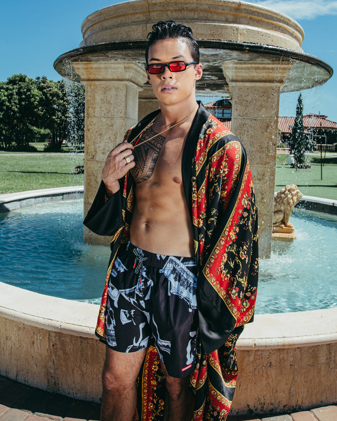 Money Night Shoto Swim Trunks - Image 8