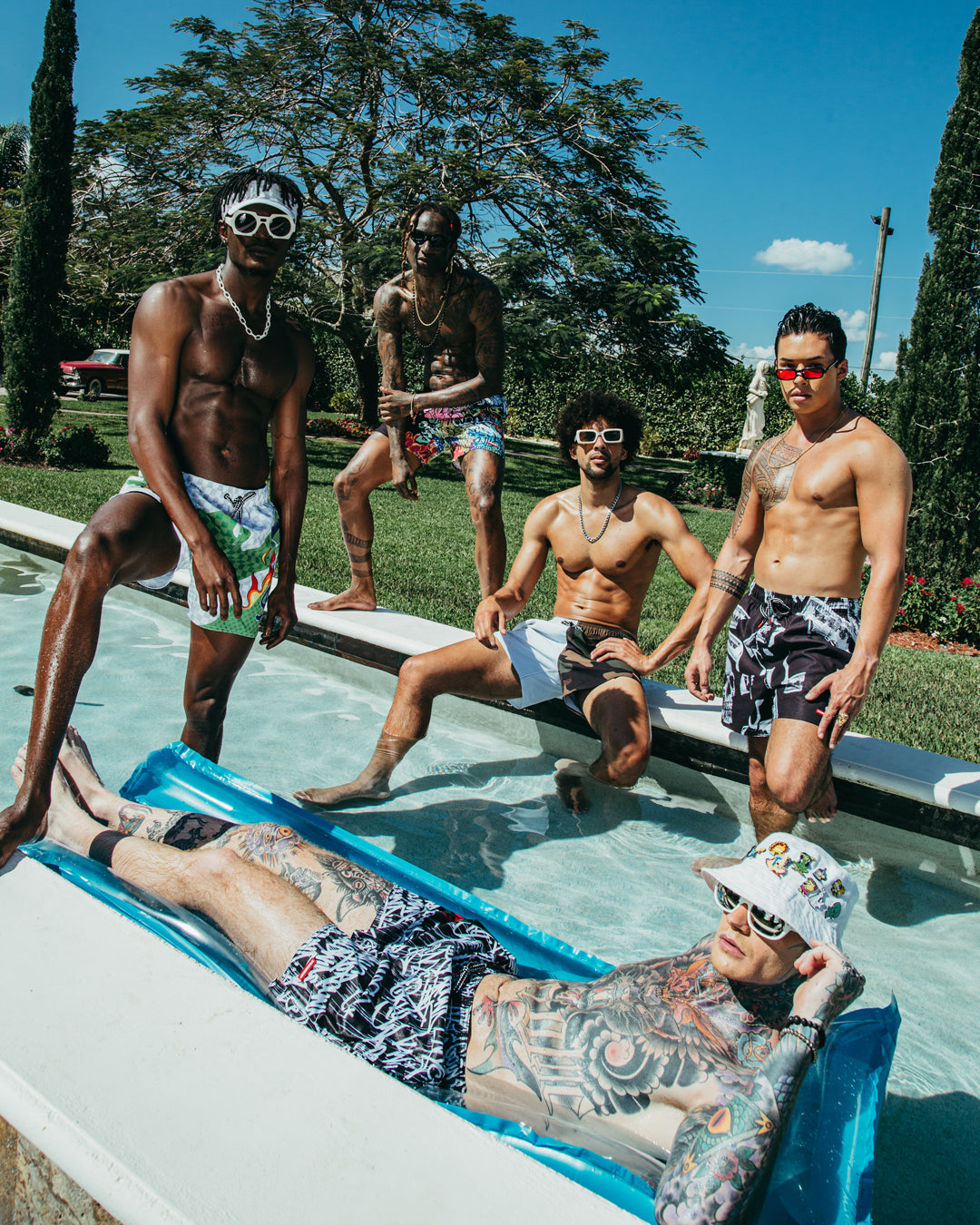 Split Bite Camo Shoto Swim Trunks - Image 12