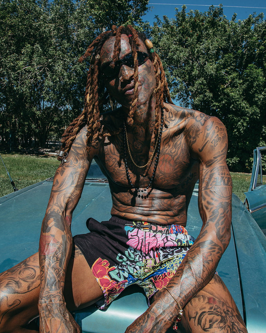 Half Graff Shoto Swim Trunks - Image 2