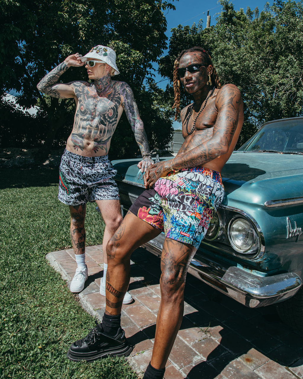 Half Graff Shoto Swim Trunks - Image 3
