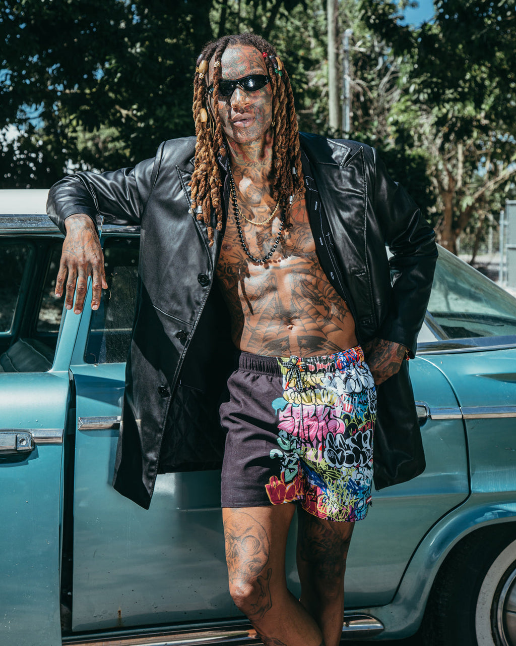 Half Graff Shoto Swim Trunks - Image 5
