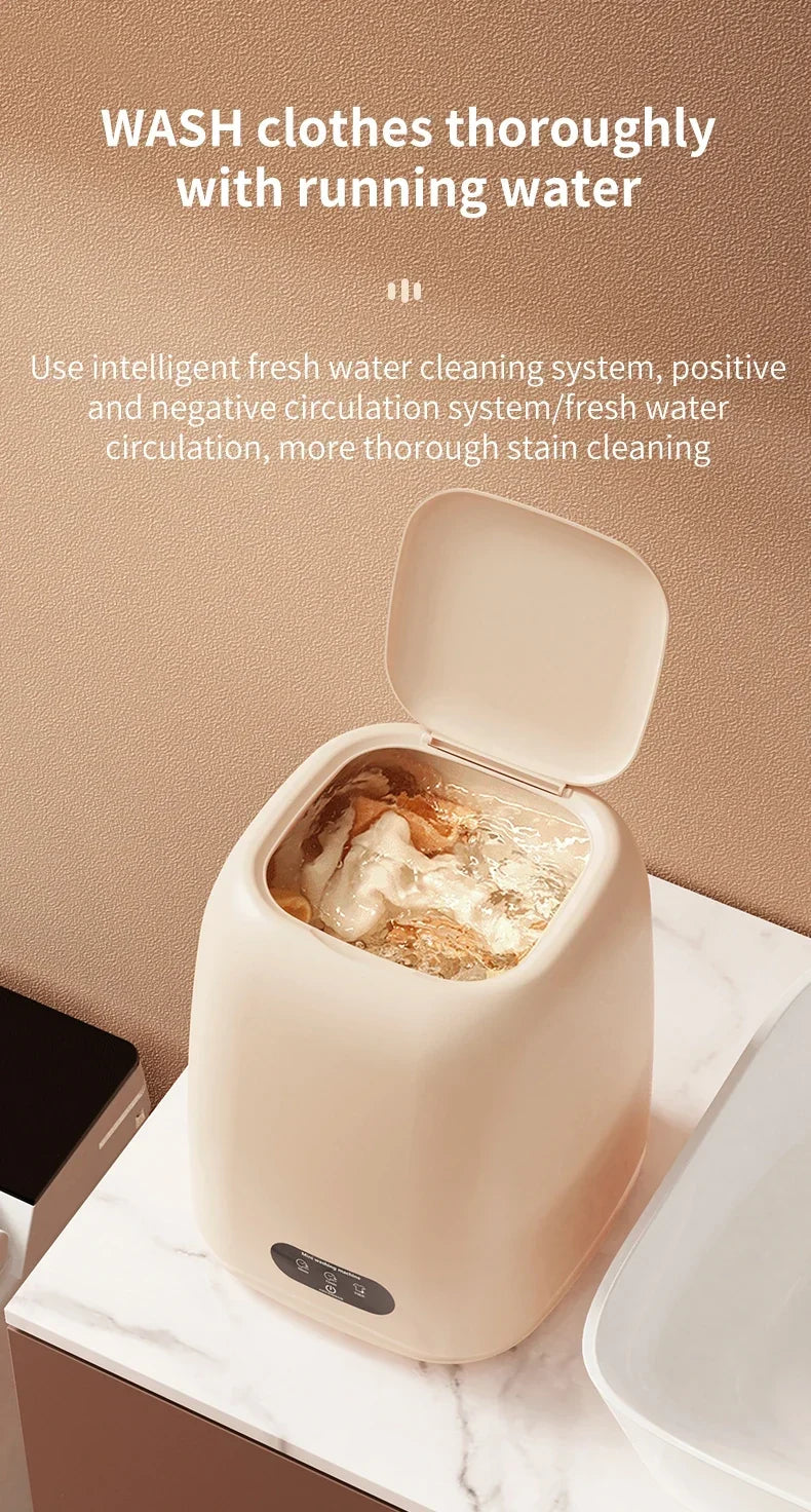 Small Washing Machine for Underwear Children's Clothes mini Washer fully automatic Portable Washing Machine - Image 11