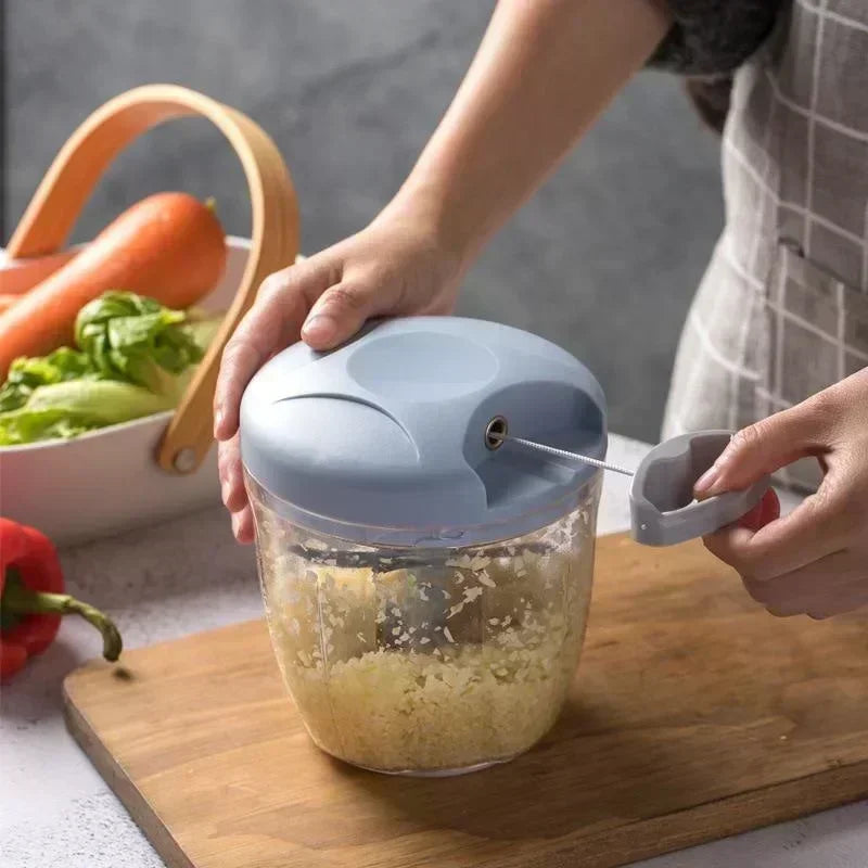 Manual Garlic Press & Multi-Function Food Chopper