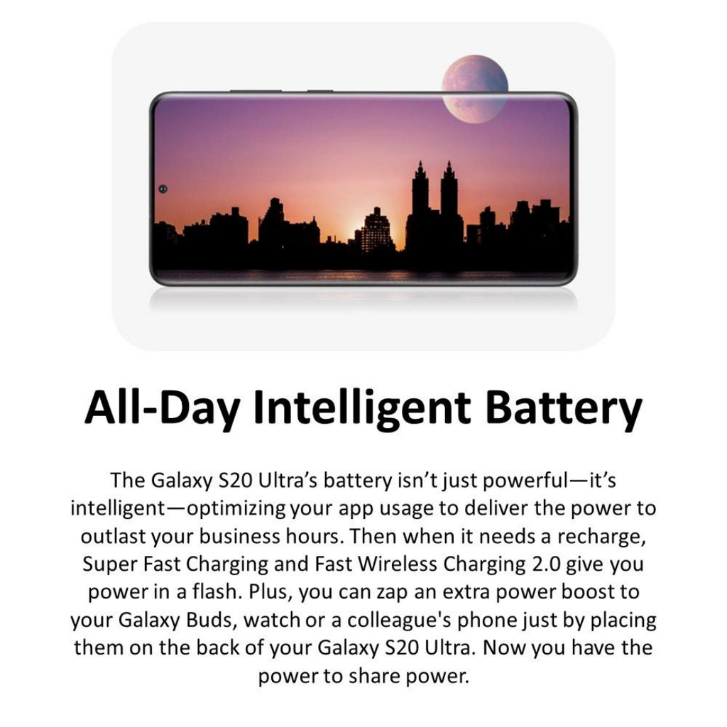 Sprint Samsung Galaxy S20 Ultra 5G - 128GB - Cosmic Gray - SM-G988UZAASPR - Image 7