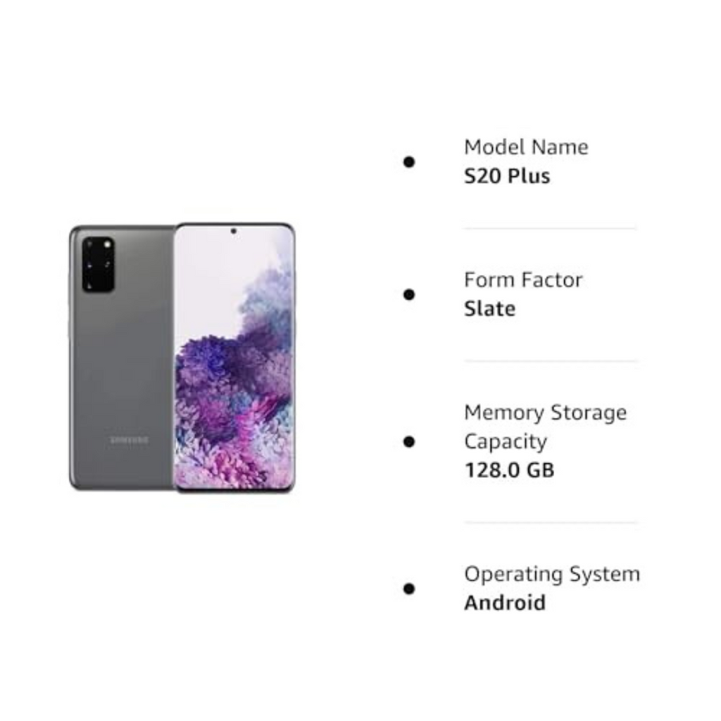T-Mobile Samsung Galaxy S20+ Plus 5G - 128GB - Cosmic Gray - SM-G986UZAATMB - Image 6