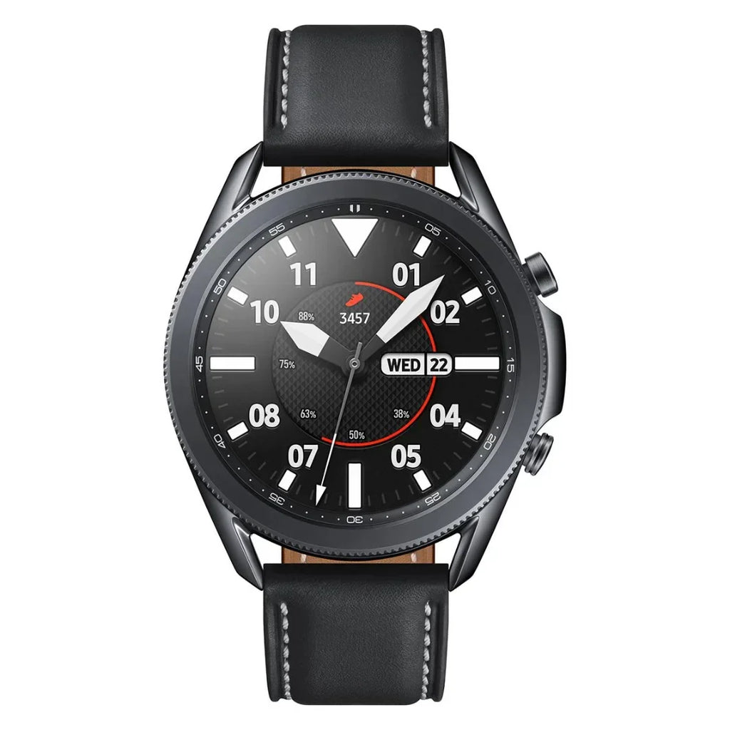 Samsung Galaxy Watch3 SM-R850 41mm Mystic Silver Stainless Steel Case with Black - SM-R850NZSAXAR - Image 2
