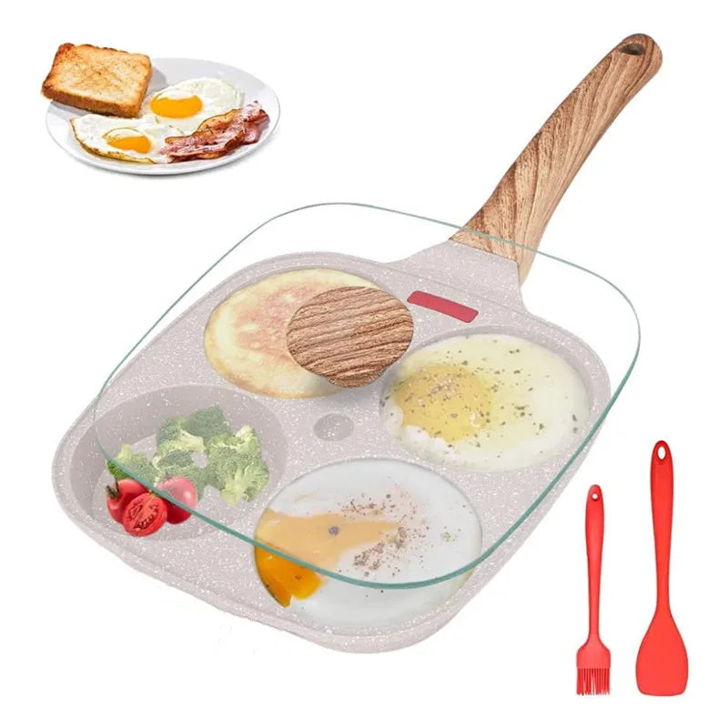 Four-Hole Egg Pancake Frying Pan