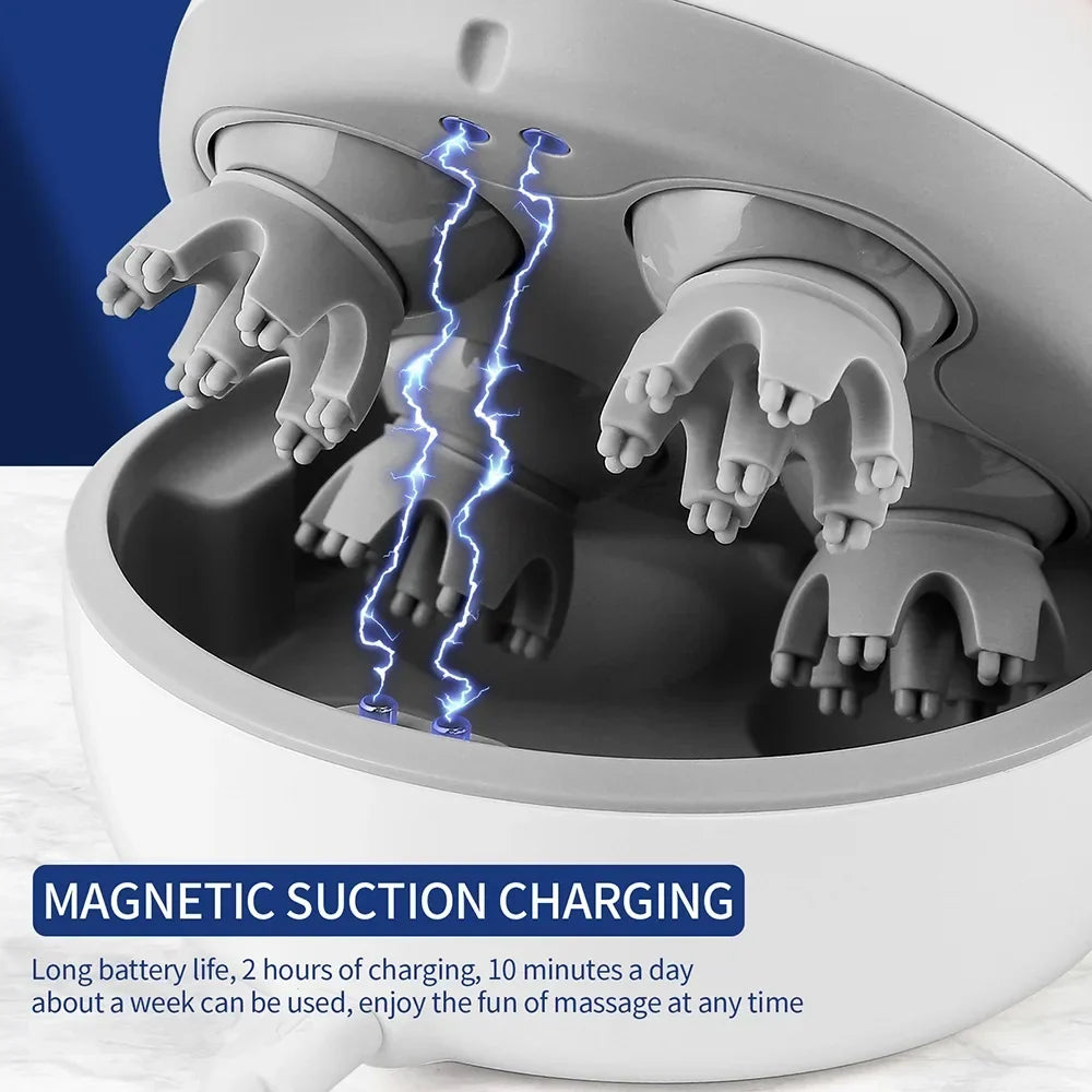 3D Waterproof Electric Head Massager - Image 4
