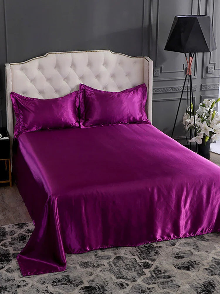 Luxury Rayon Satin Bedsheet Set - Image 6