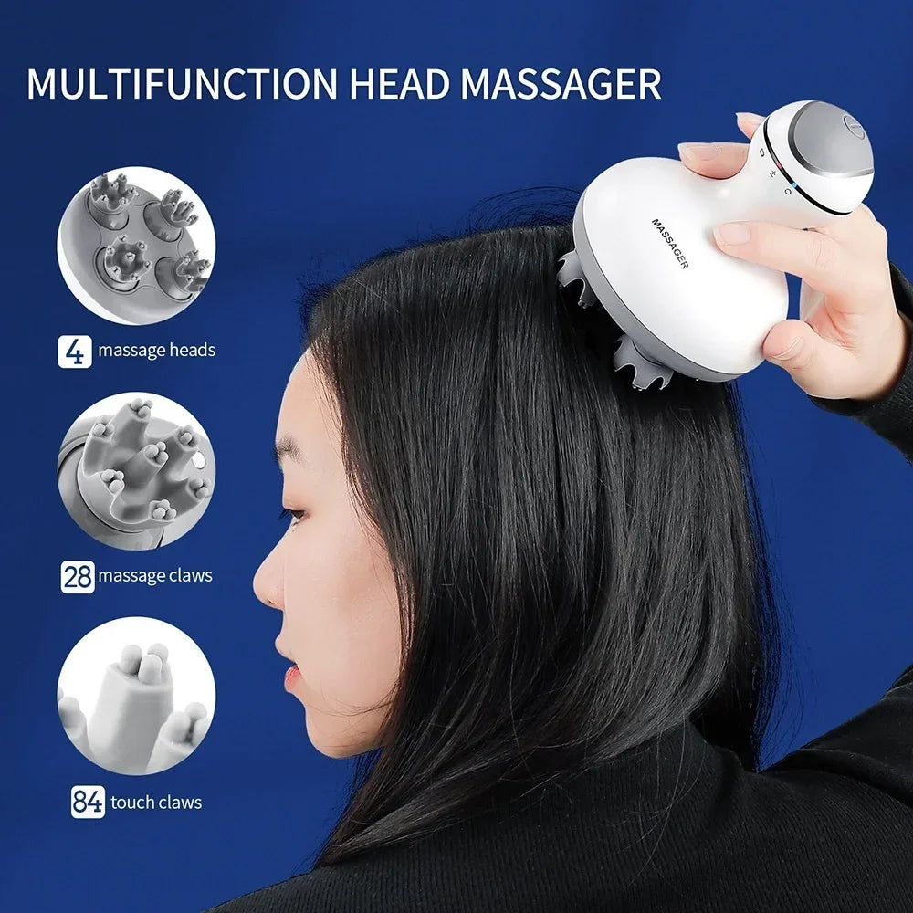 3D Waterproof Electric Head Massager - Image 10