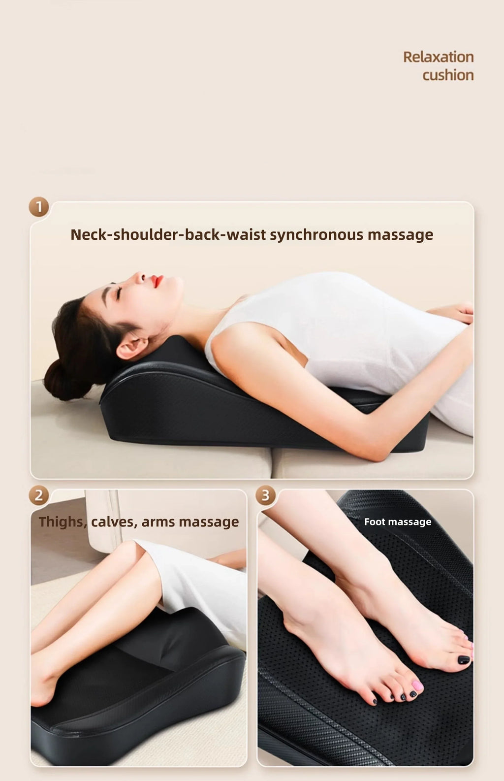 JAIYORL Shiatsu Neck & Back Massage Pillow - Image 10