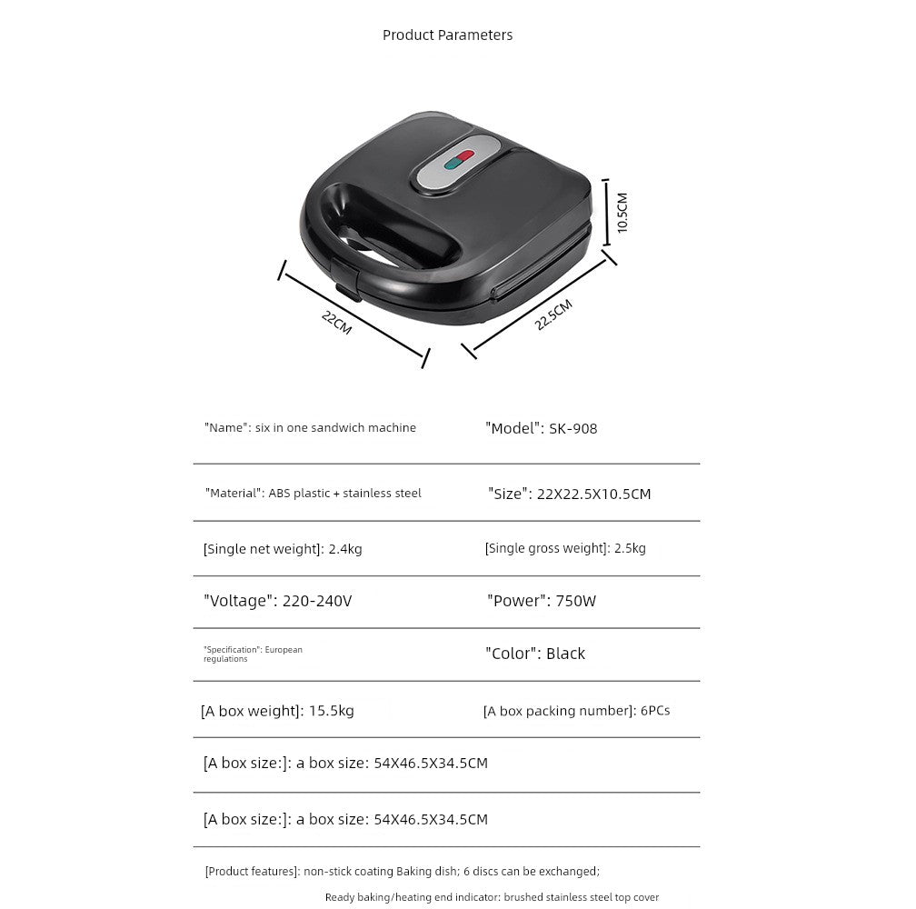 Panini Toast Breakfast Machine Sandwich - Image 22