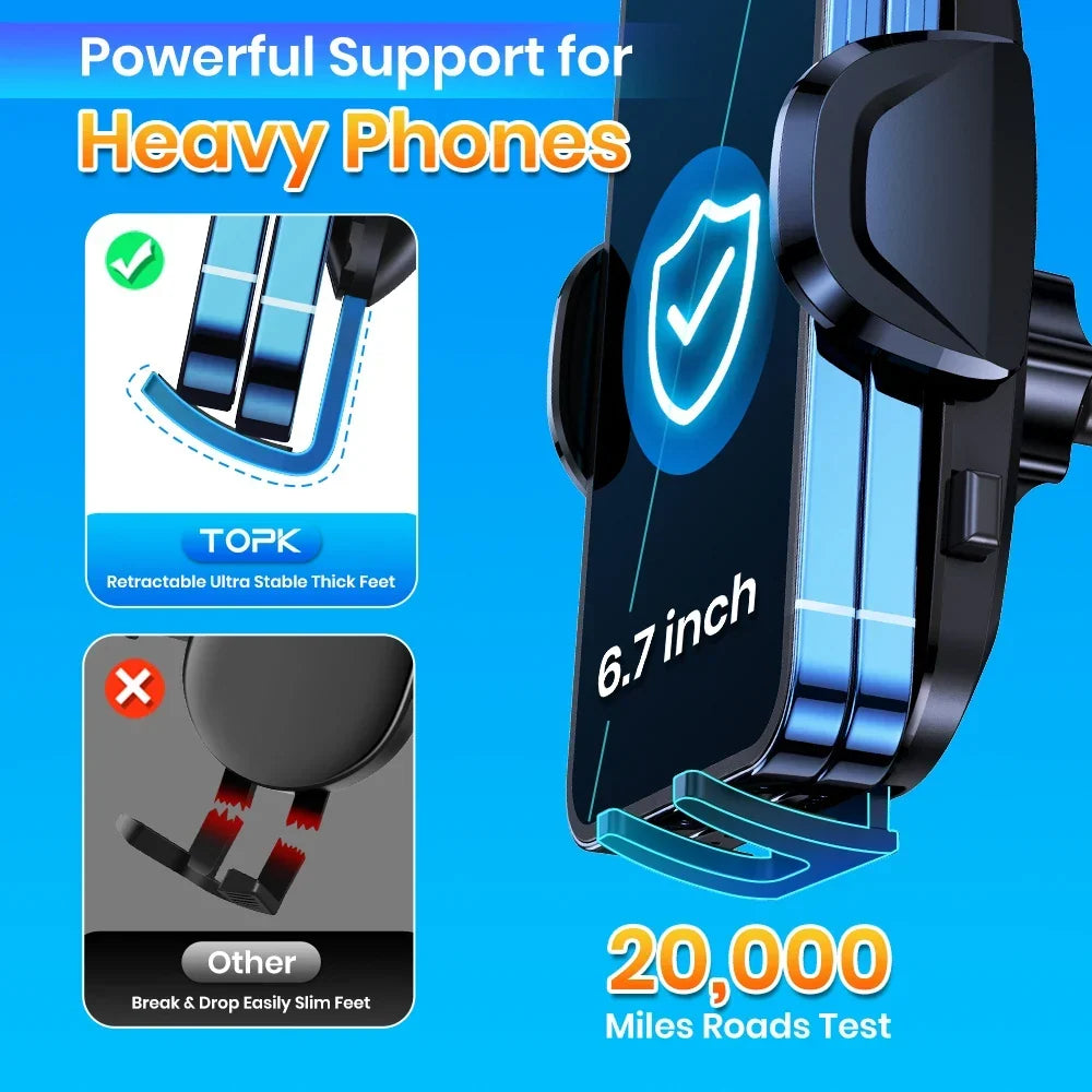 TOPK Universal Car Bracket Gravity Phone Holder - Image 8