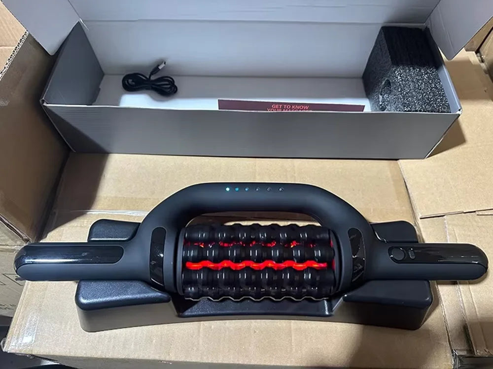 Electric Roller Massage Gun with Red Light - Image 14