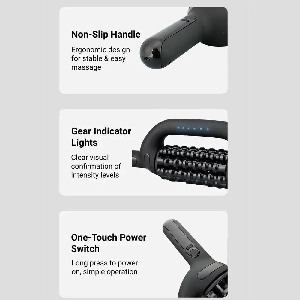 Electric Roller Massage Gun with Red Light - Image 12